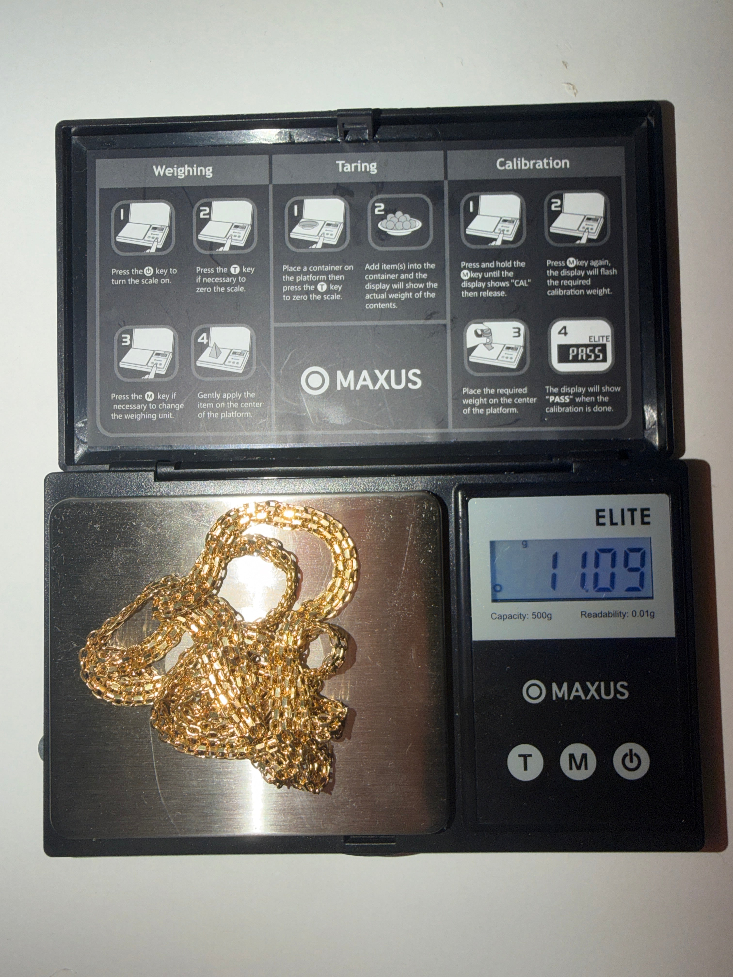 Cadena Tejido Chino 18K Oro Italiano 70cm – 11.09g
