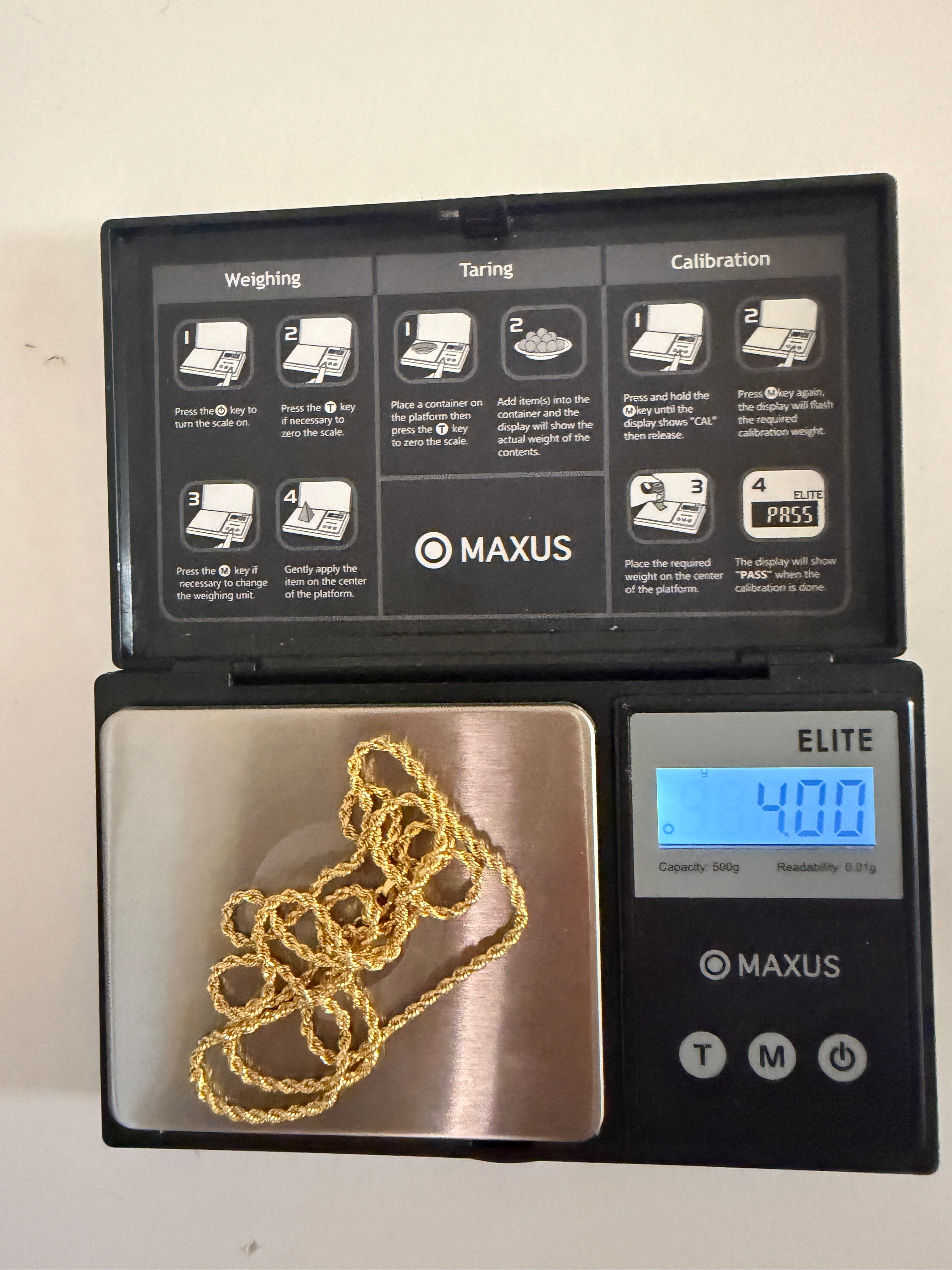 Cadena Soga 18K Italiana 60cm ✨ 4g | Estilo Fino y Elegante
