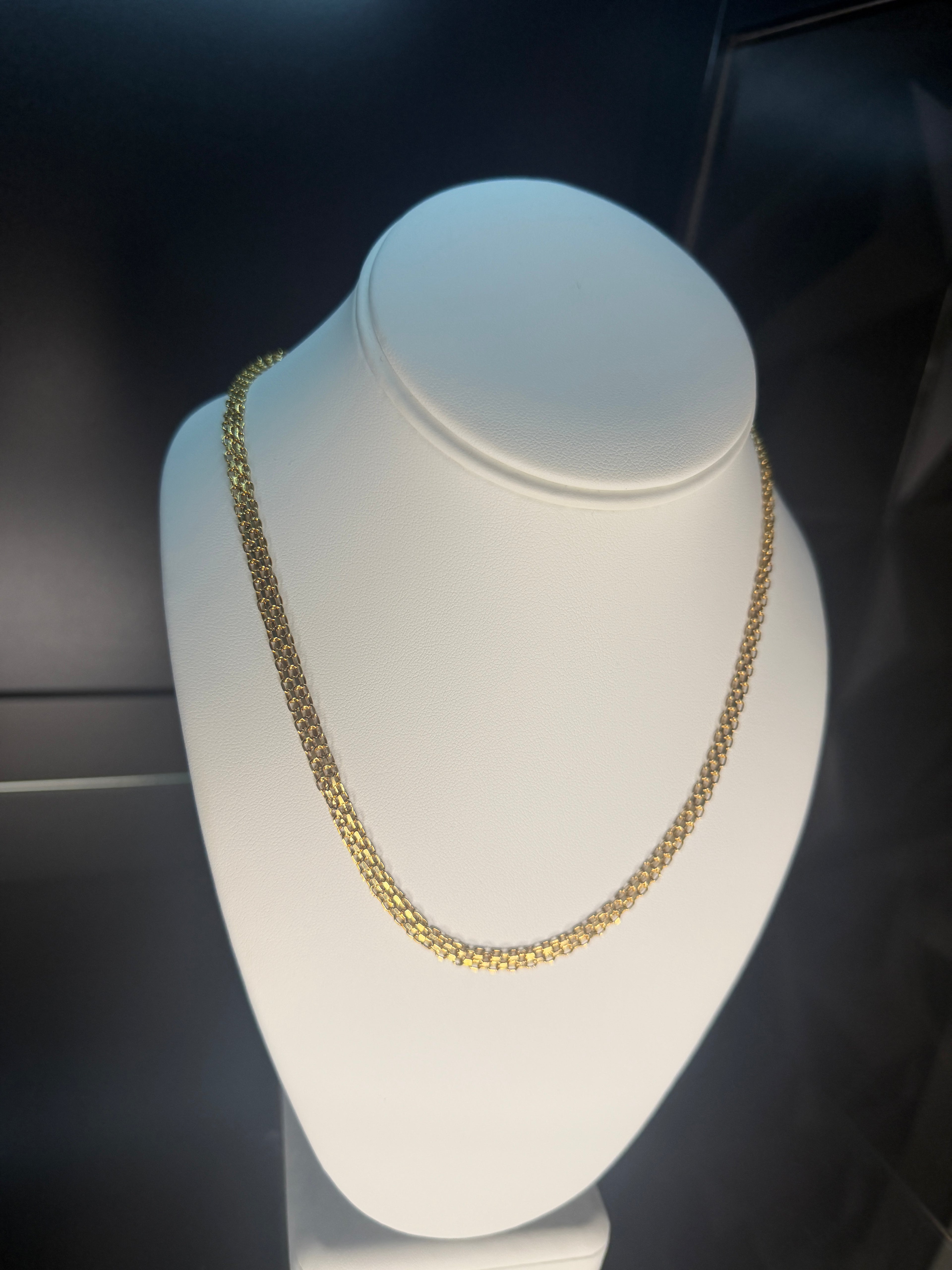 Cadena Tejido Chino 18K Oro Italiano 70cm – 11.09g
