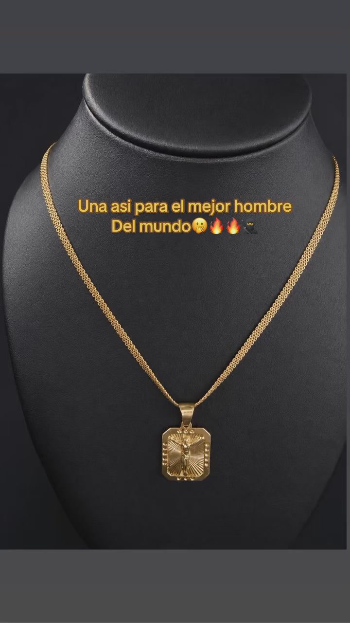 Cadena tejido chino 18k🇮🇹