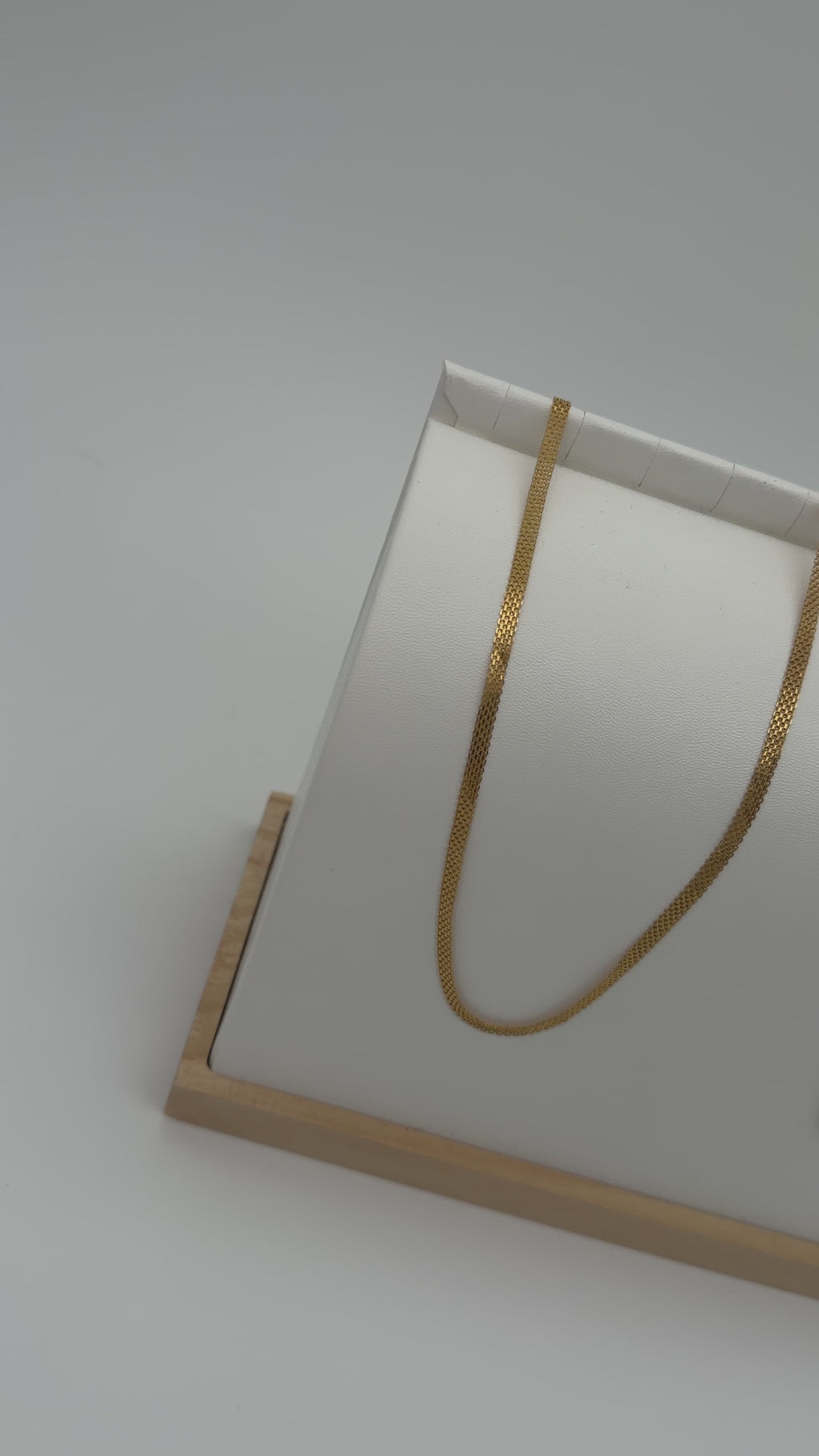 Cadena tejido chino oro 18K 🇮🇹 – 60cm