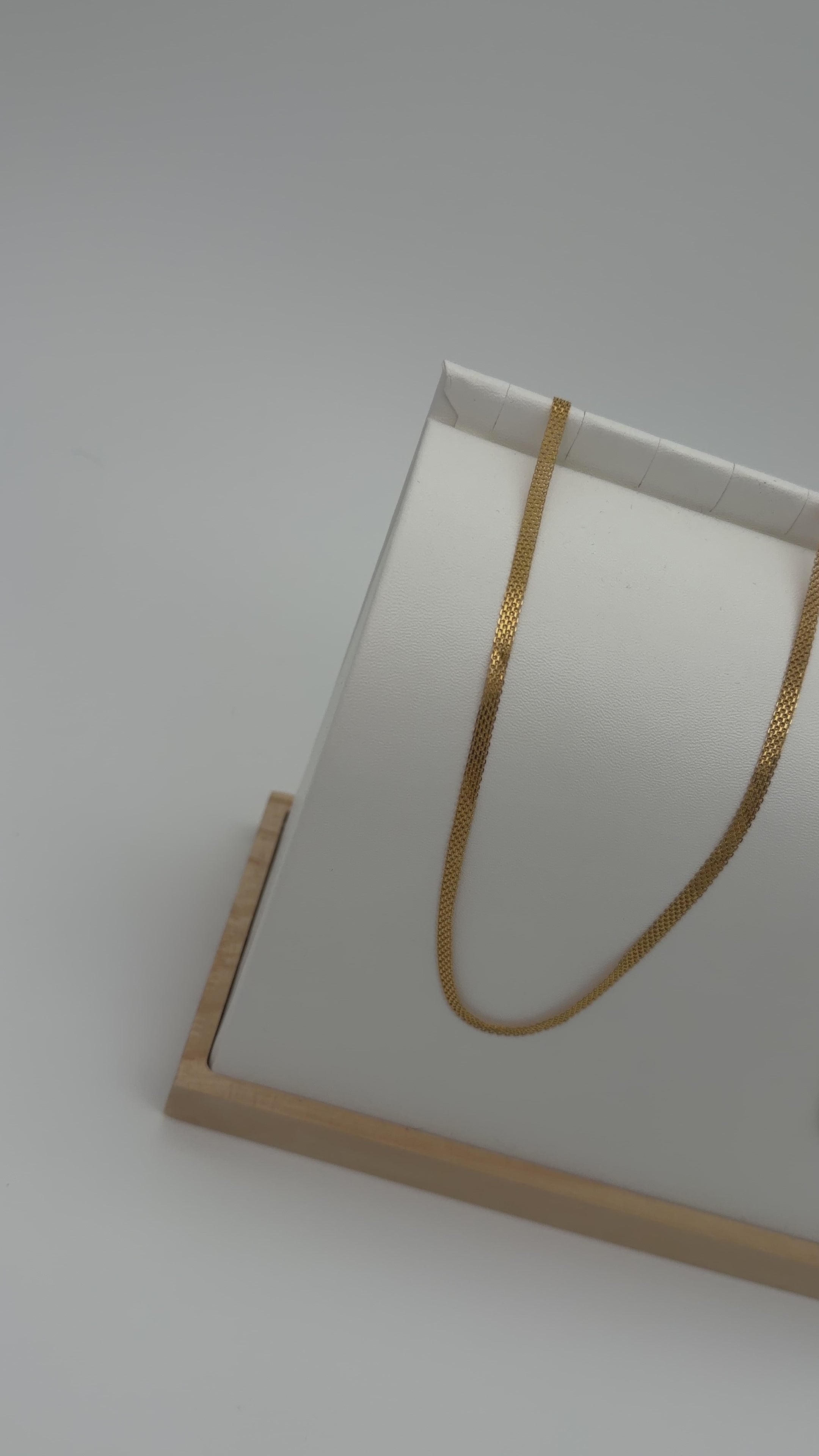 Cadena tejido chino oro 18K 🇮🇹 – 60cm