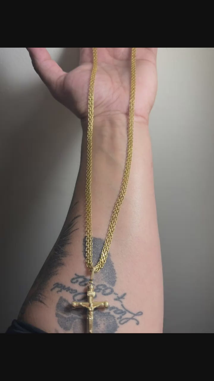 Cadena tejido chino 18k🇮🇹